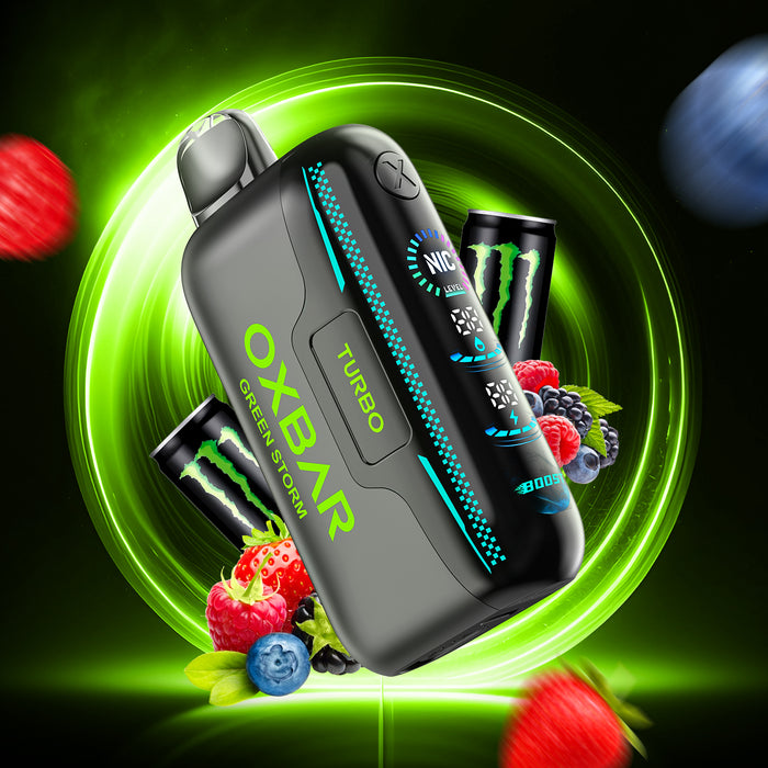 OXBAR X Rocky Vapor G42K Disposable Vape 20mL: green storm
